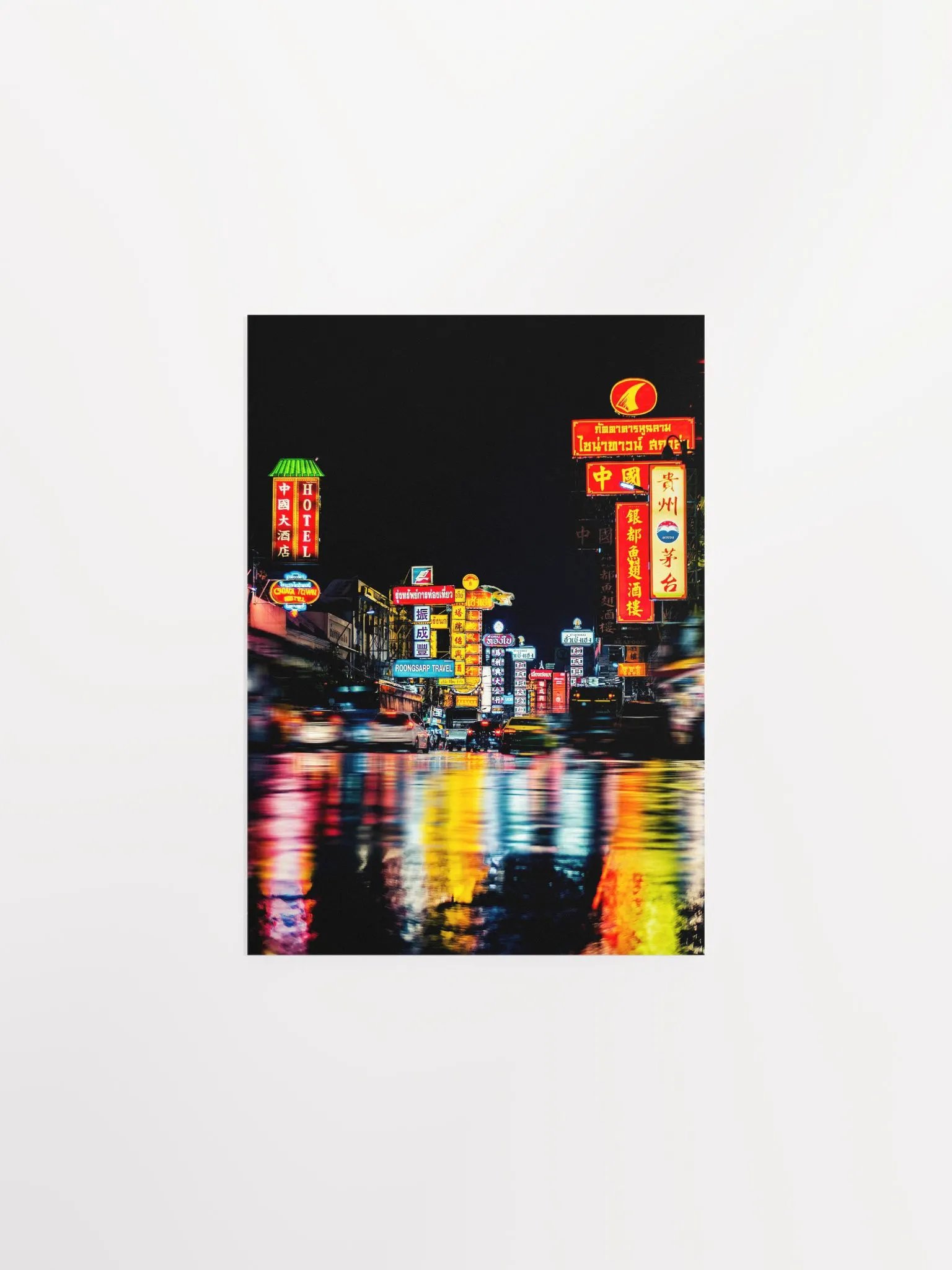 Neon night city: Thailand (synthwave/vaporwave/retrowave/cyberpunk) — aesthetic poster product image (6)