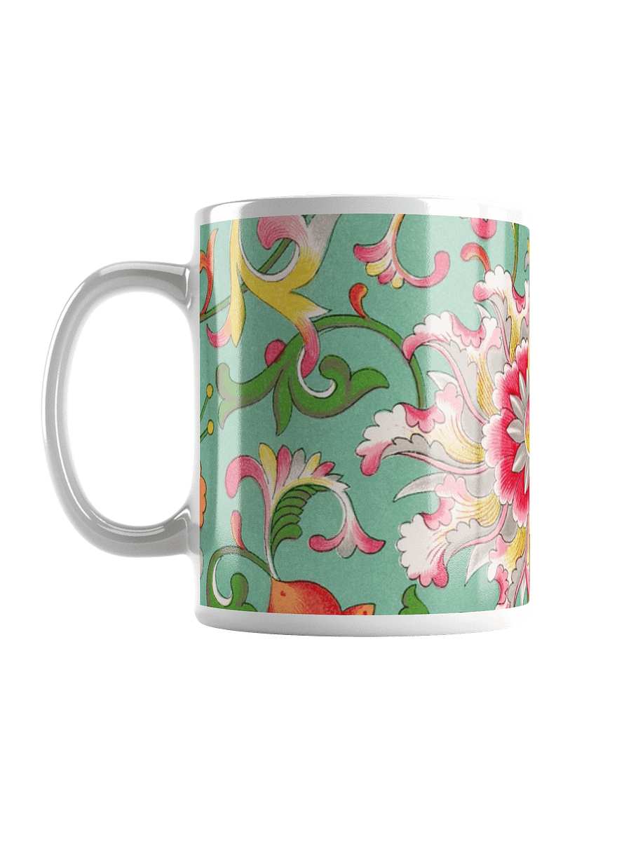 Turquoise Floral Symphony Mug product image (6)