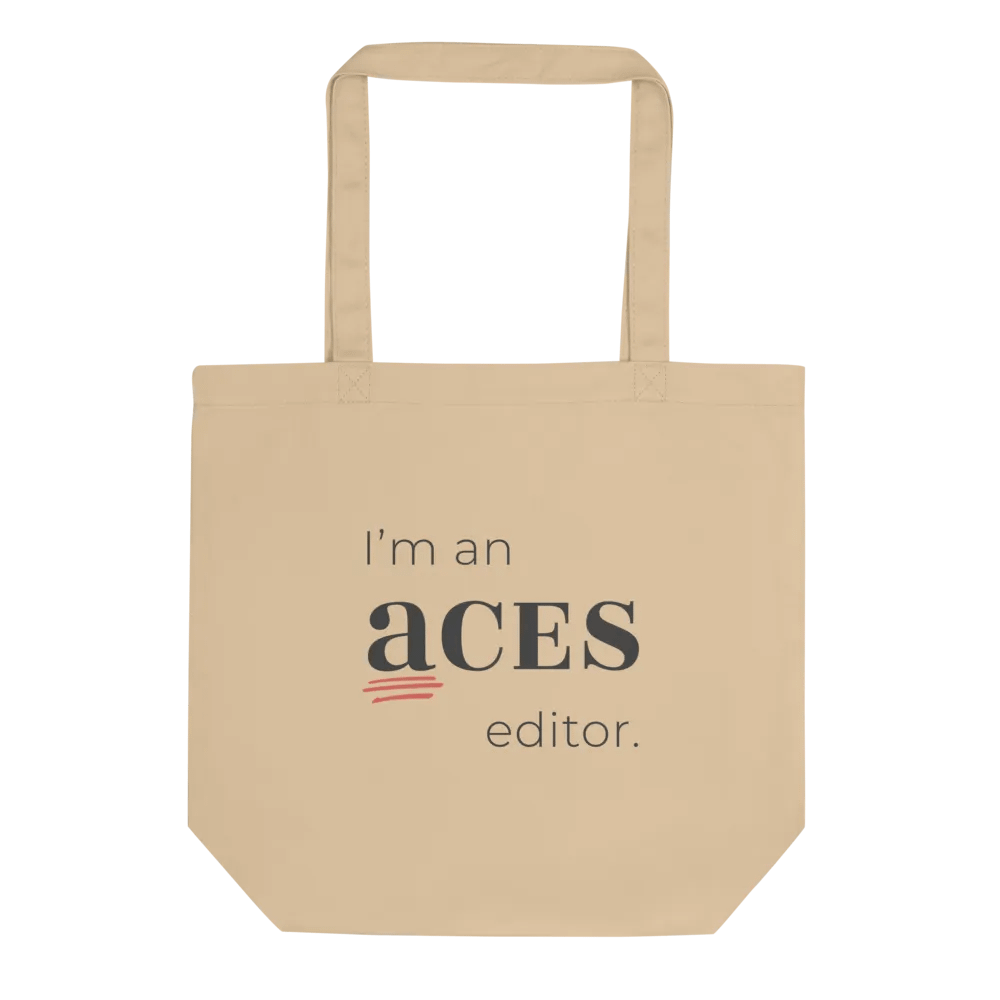 I'm an ACES editor tote bag product image (1)