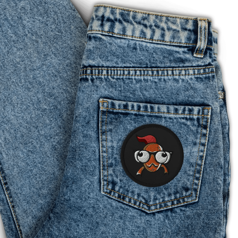 FEESH Logo Circle Patch [black border] product image (3)