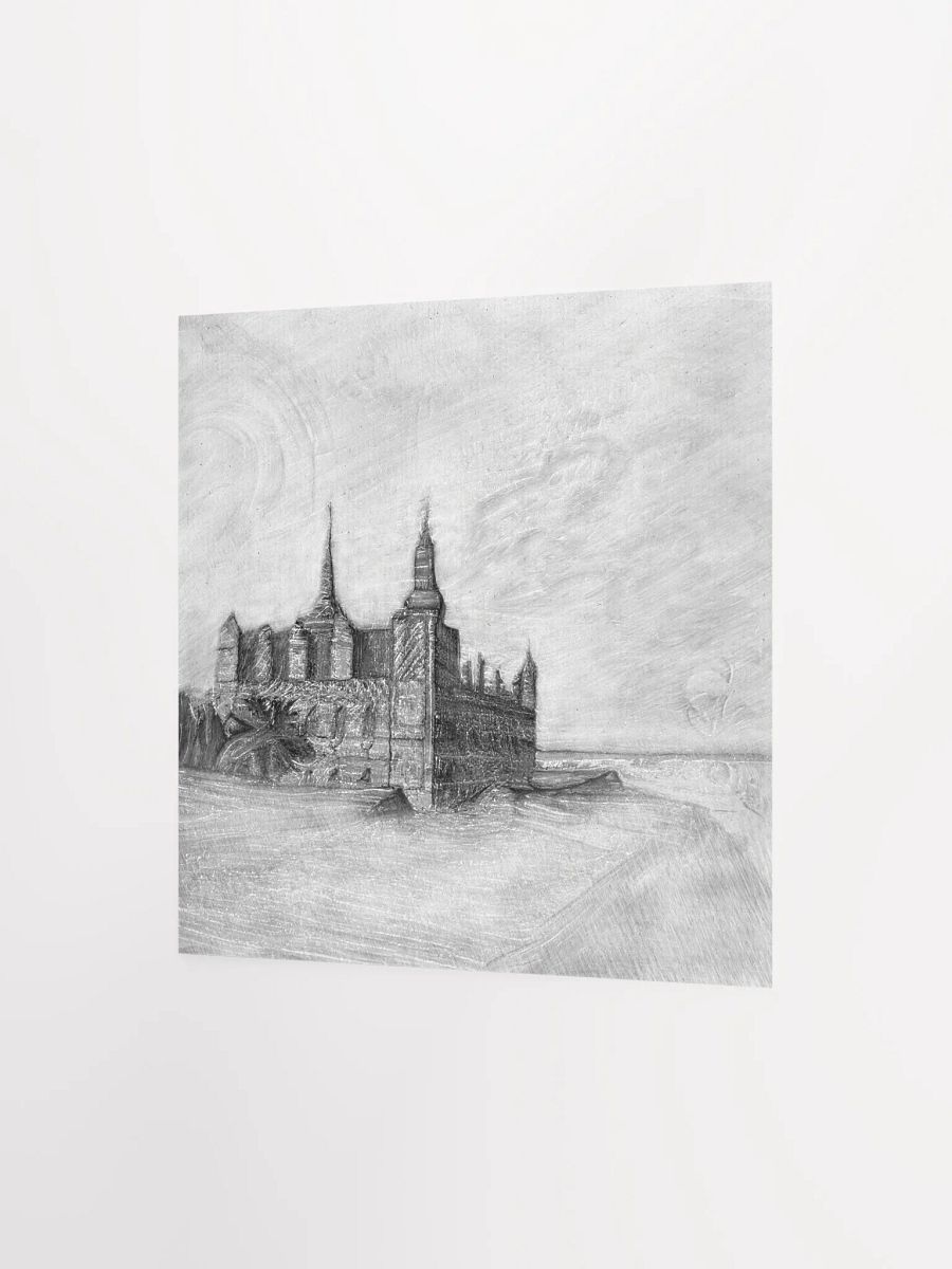 Kronborg castle - Pencil sketch - Square product image (7)