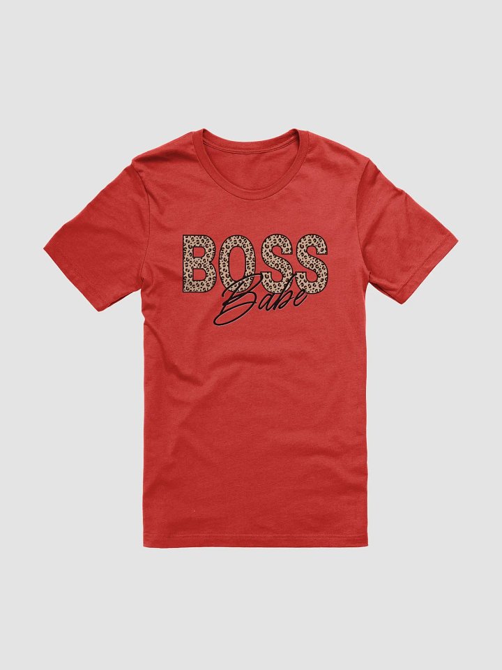 Leopard Font BOSS Babe Tee product image (1)