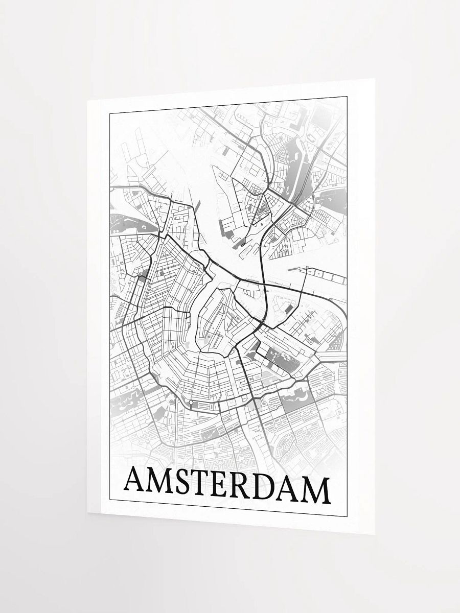 Amsterdam, Netherlands, city map print product image (10)