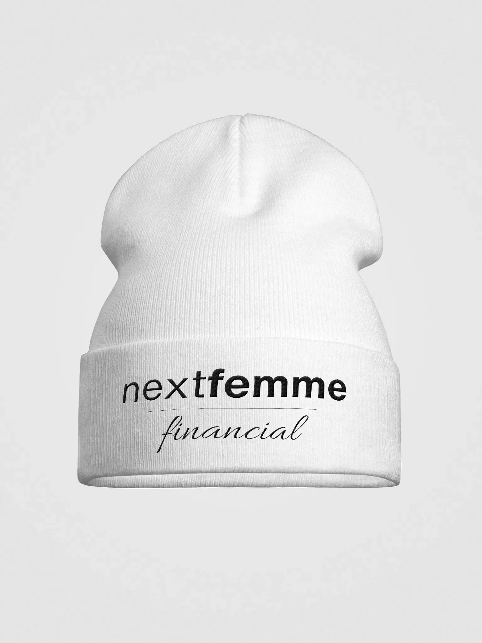 Knit Beanie with Black Logotype product image (1)