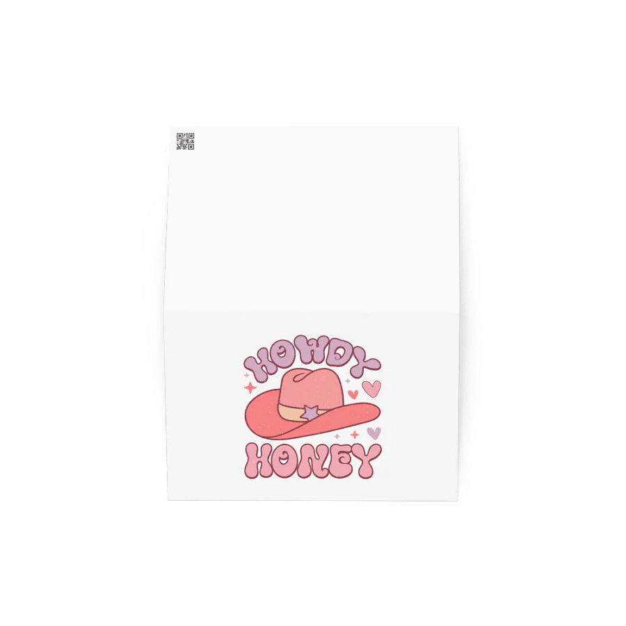 Howdy Honey Cowboy Hat Greeting Card product image (4)