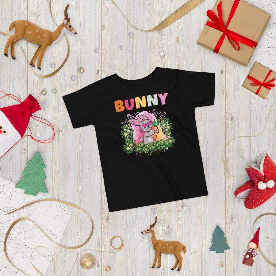Bunny Cute Funny Colorful Bella+ Canvas Toddler T-Shirt – Best Gift for Boys and Girls product image (7)