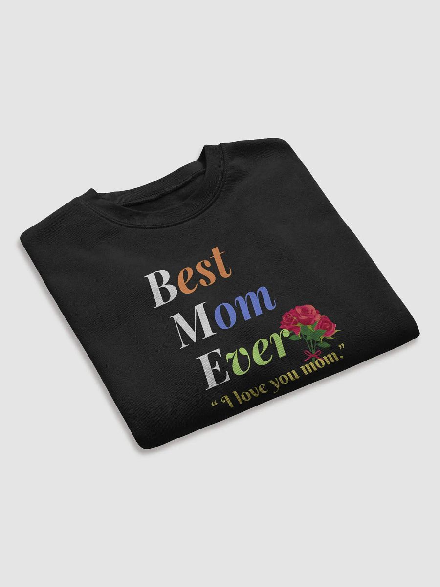 Best Mom Ever Bella+Canvas Women's Fleece Crop Sweatshirt product image (7)