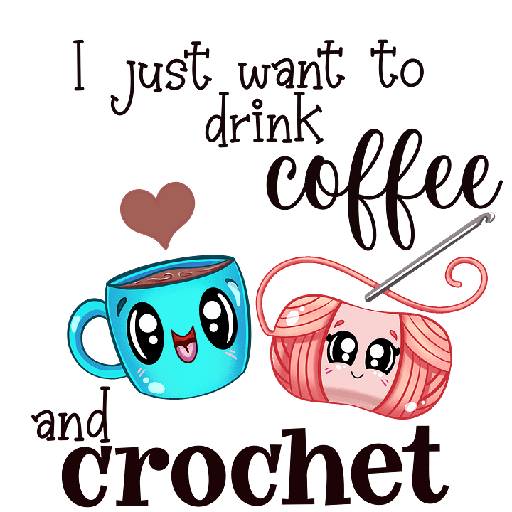 Coffee and Crochet PNG Clipart product image (1)