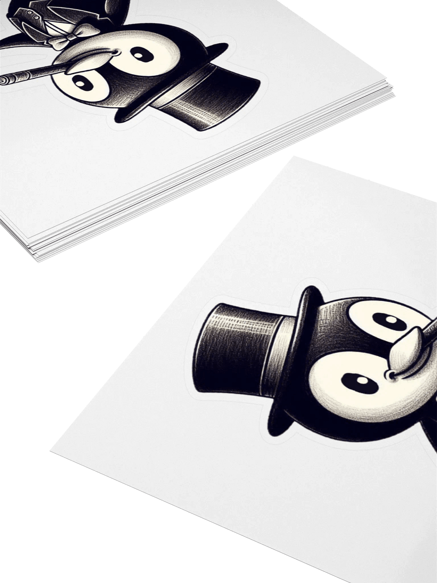 Retro Penguin Sticker (No Background) product image (8)