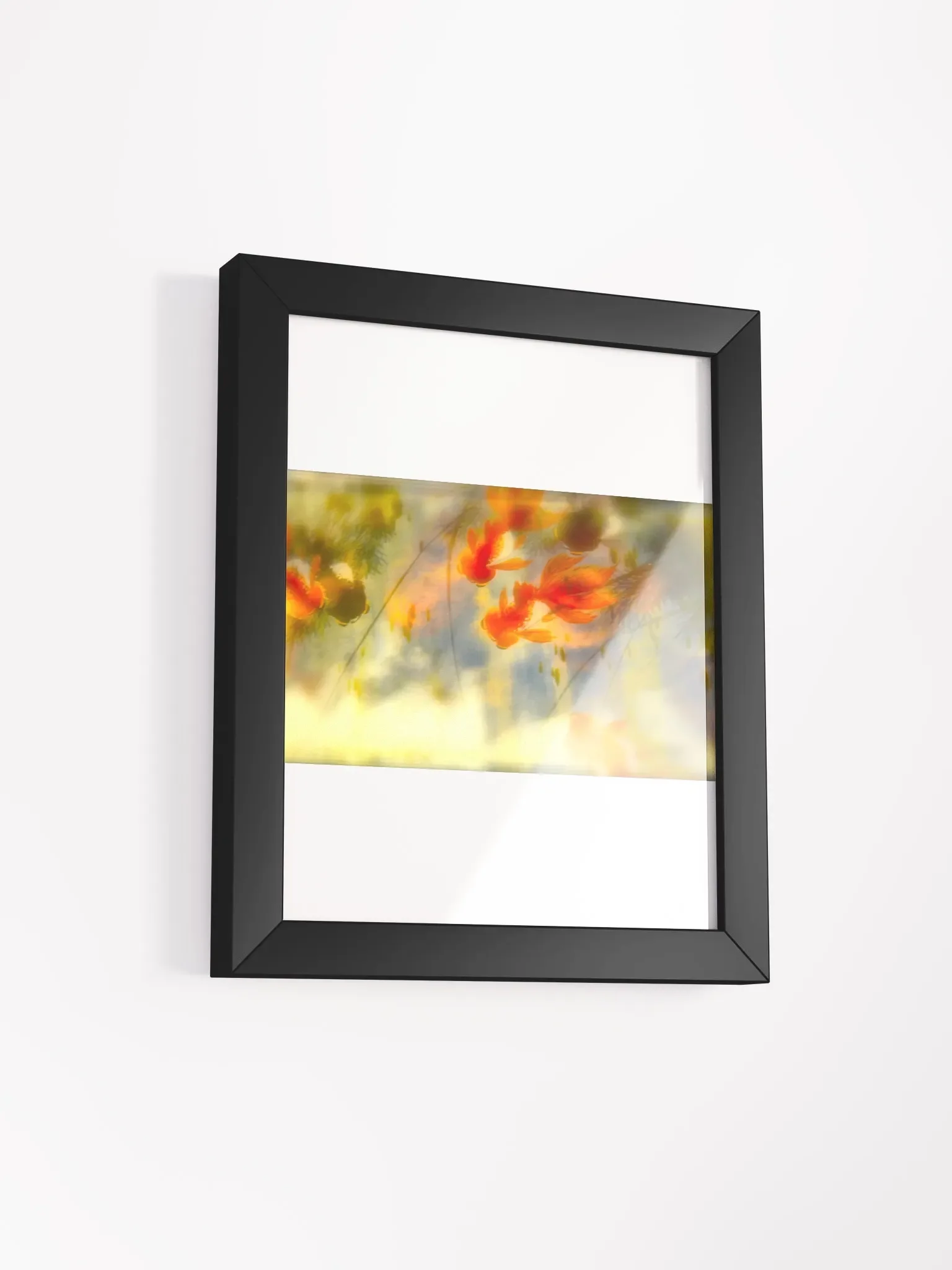 Sunlit Serenity of Goldfish Framed Poster product image (3)