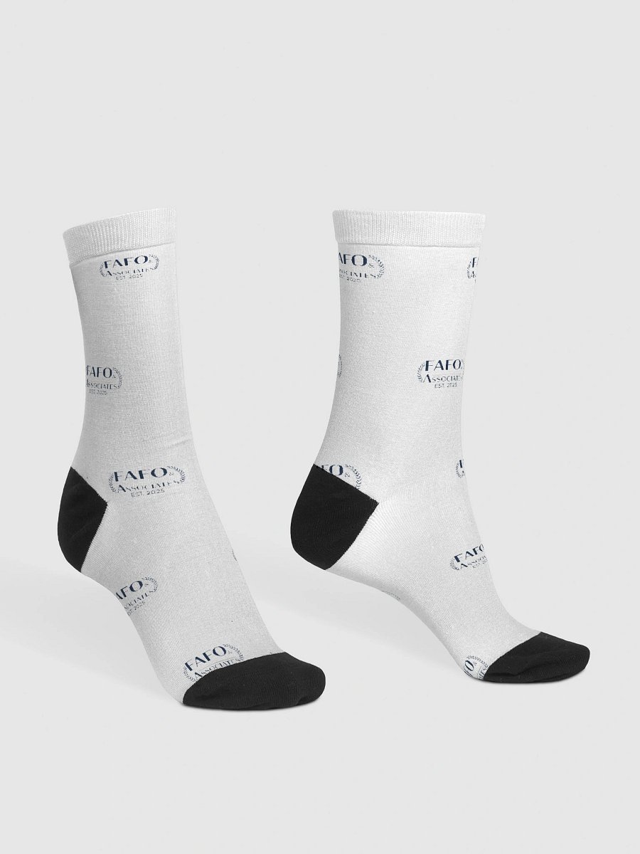 FAFO Grid Pattern Crew Socks product image (3)