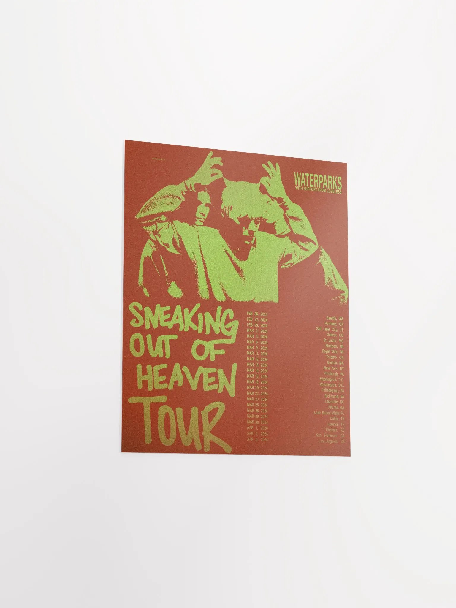 SOOH TOUR POSTER RED & GREEN product image (7)