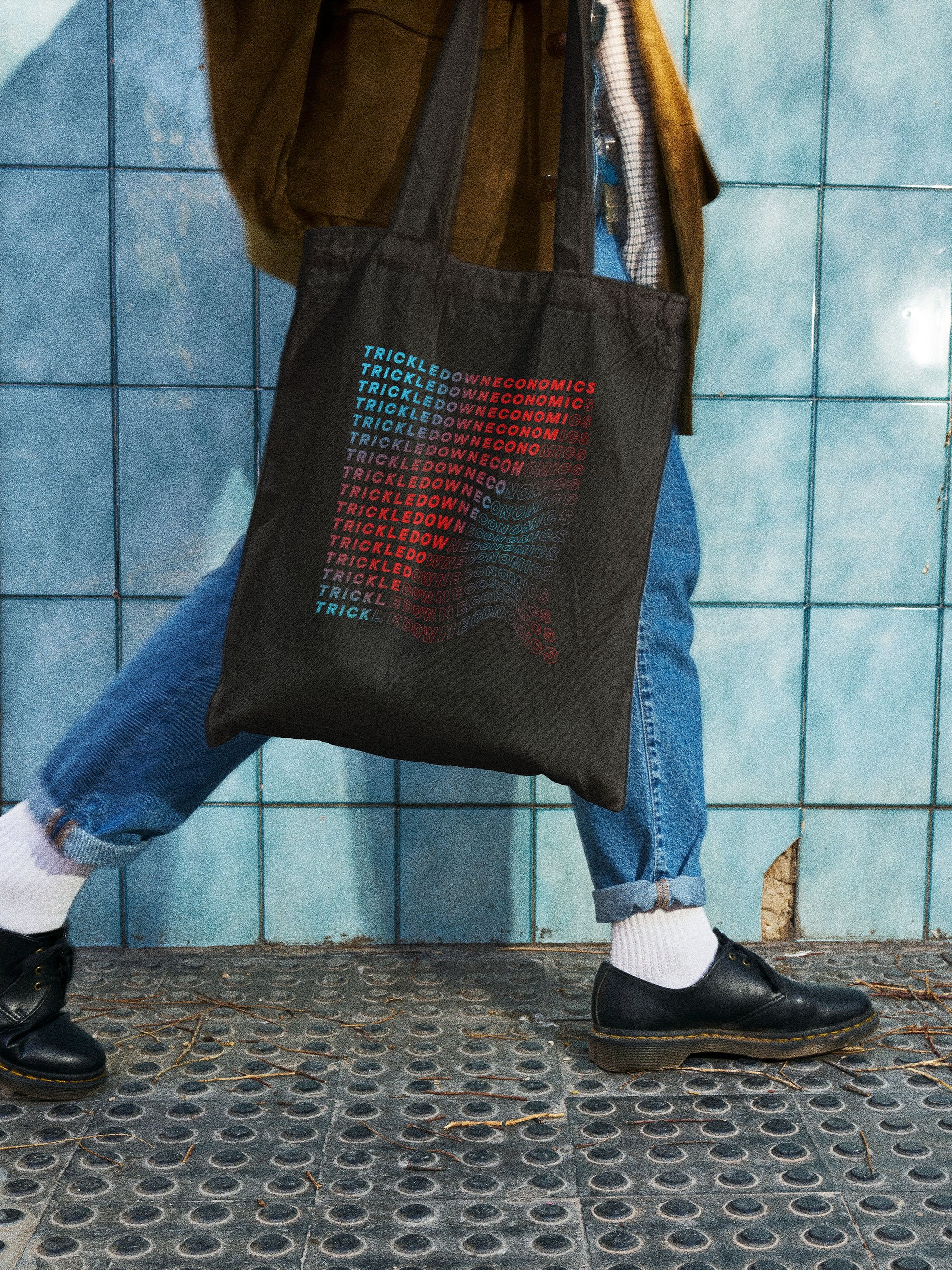 Trick Economics Tote (gradient on black) product image (3)