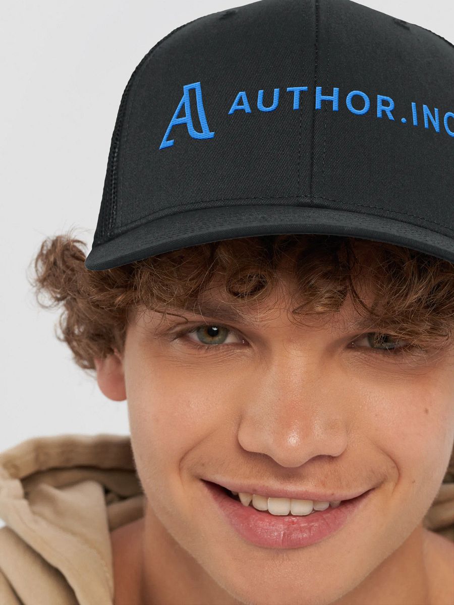AUTHOR.INC Trucker Hat (Blue Logo) product image (8)