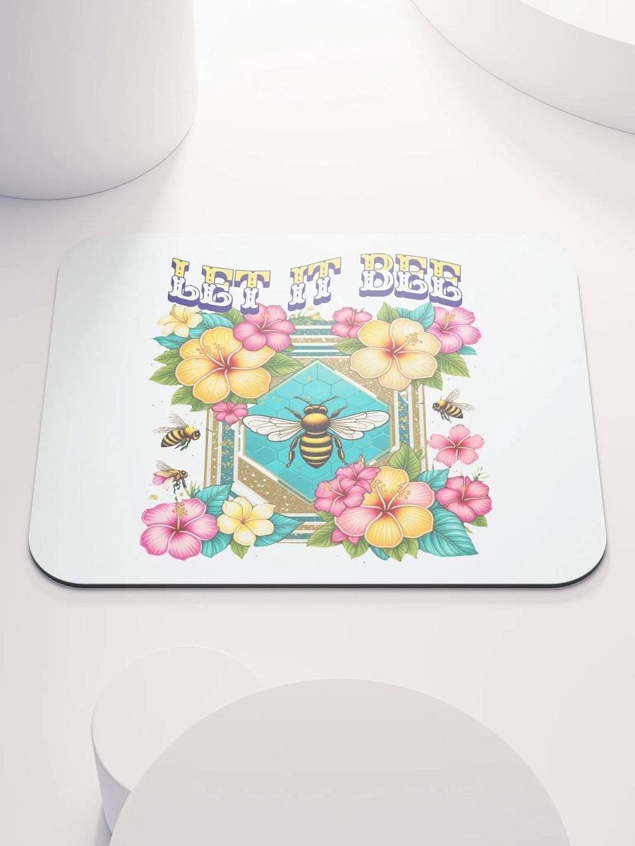 Let It Bee Flower Floral Vibrant Mouse Pad product image (1)
