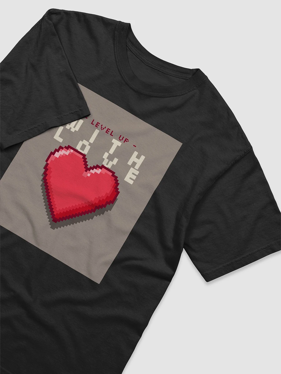 Level Up with Love RPG Heart Design Cotton T-Shirt product image (2)