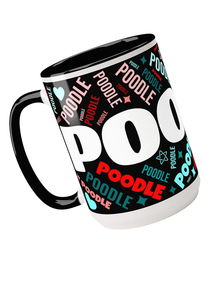 Retro-esque Funky Colors Poodle Mug product image (1)