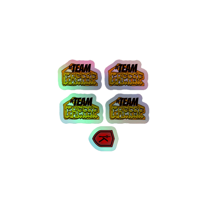 Four Team Cheese Blend Holographic Sticker Set product image (1)