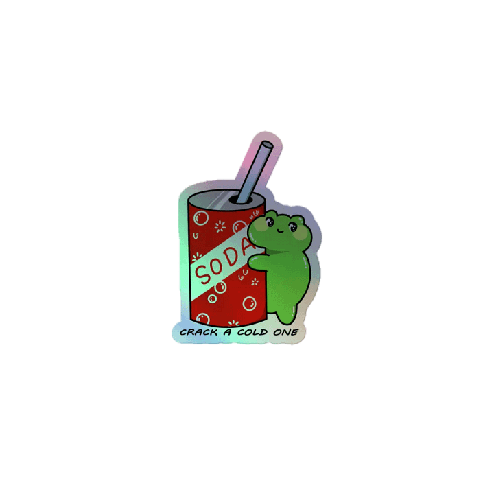 Crack a Cold One Holo Sticker product image (1)