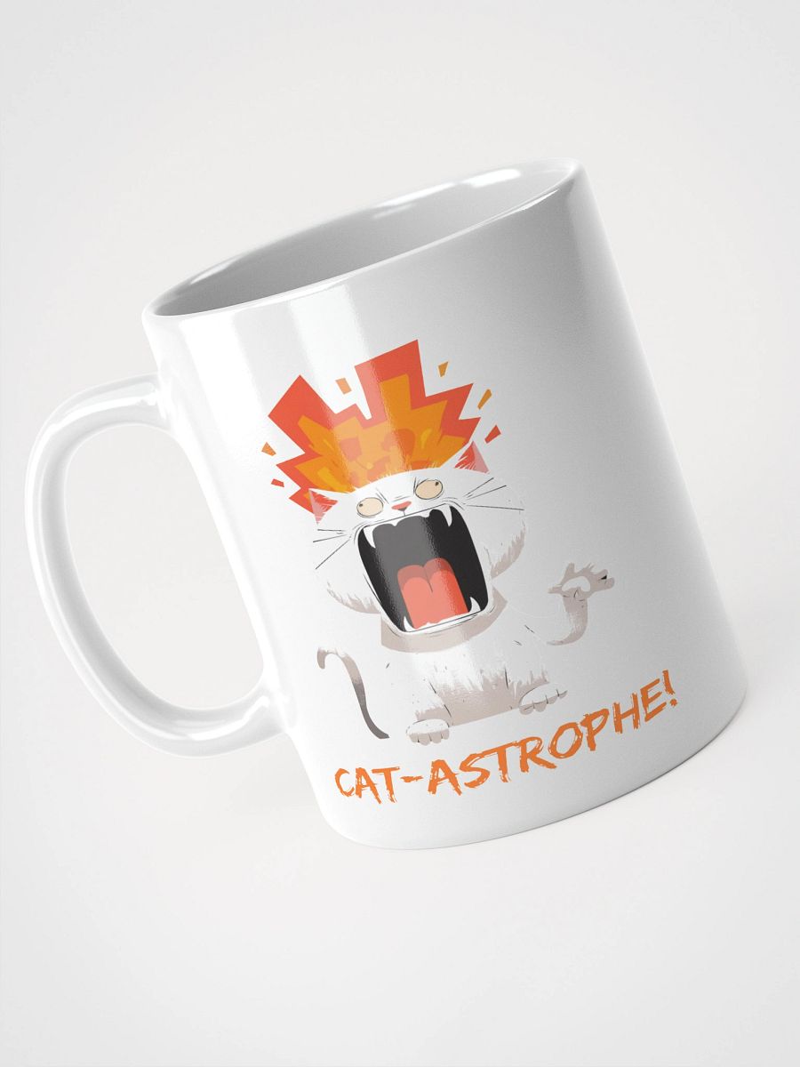 Cat-Astrophe White Glossy Mug product image (7)