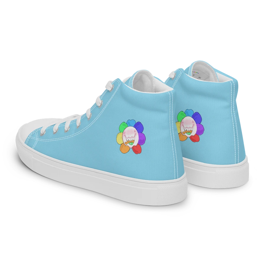 Pastel Blue and White Flower Sneakers product image (4)