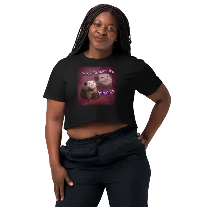 I'm not like other girls, I'm worse Crop Top product image (2)