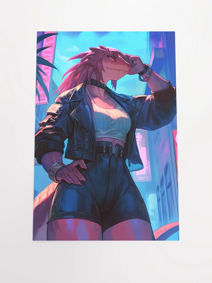 Neon Dragon Urban Fantasy Poster product image (1)