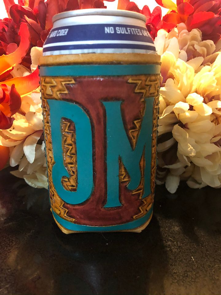 Custom Leather Can Cooler product image (2)
