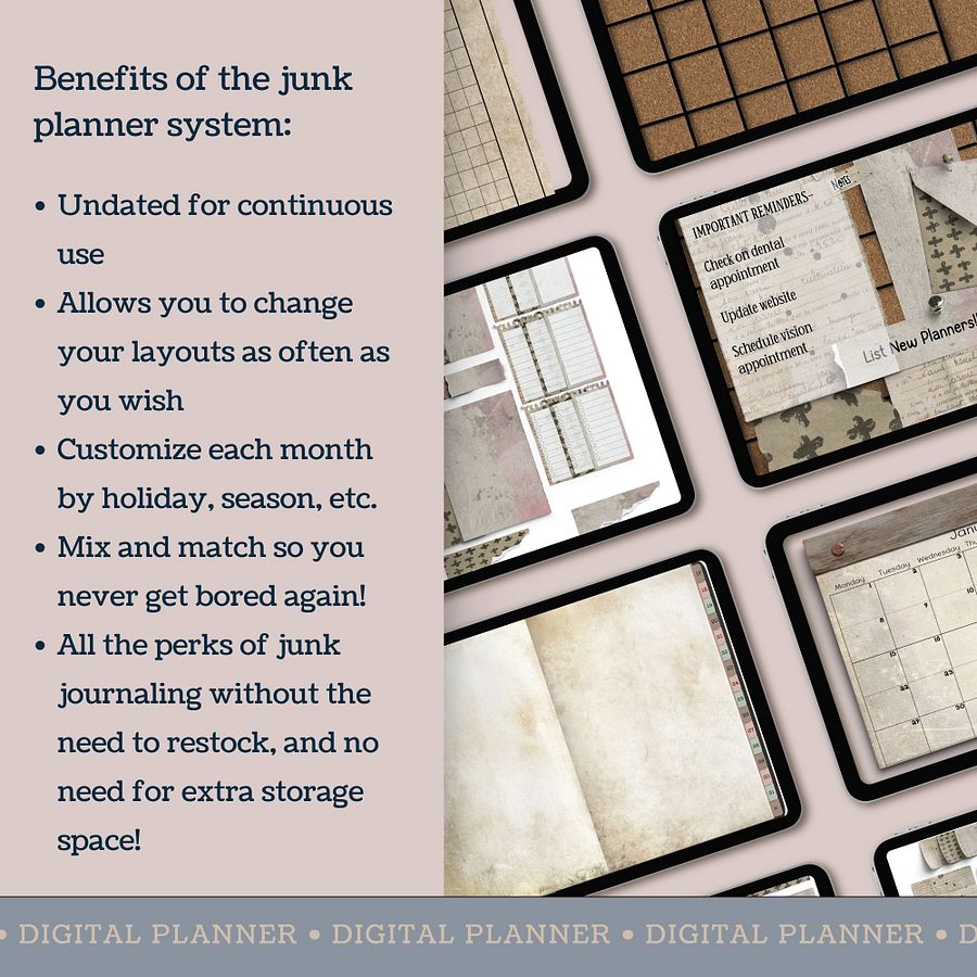 Monthly Digital Junk Journal V1 product image (8)