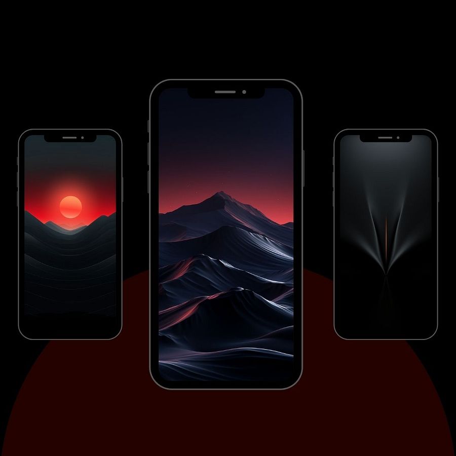 🌙🏜️ Starlit Silhouettes: Night Sky and Nature Wallpapers 🖤✨ product image (3)