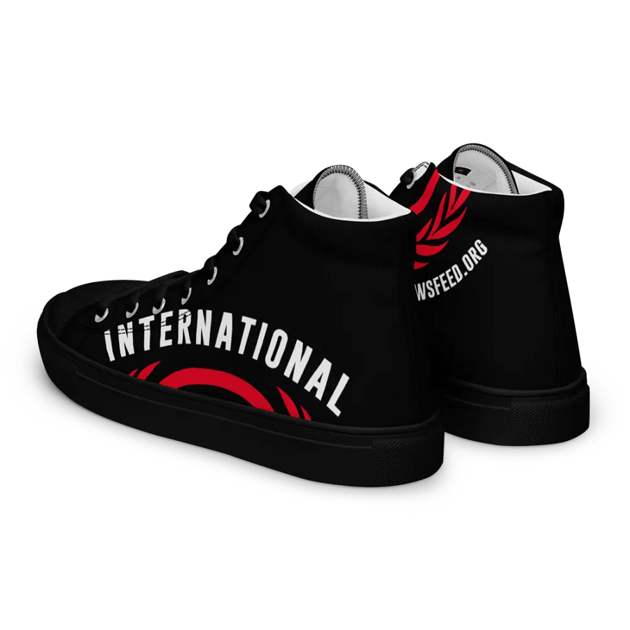 IFBNewsfeed.Org's Men's High Top Canvas Shoes product image (3)