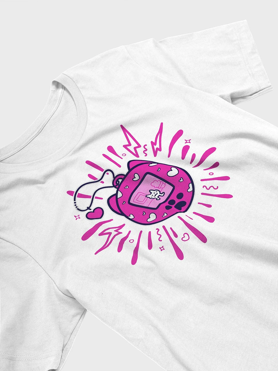 Lovely Digital Meow // T-Shirt - Neon Pink - Light Mode product image (3)