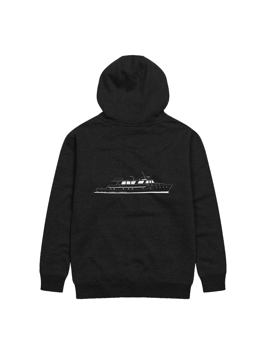 Hoodie – Tangaroa Boat Outline product image (5)