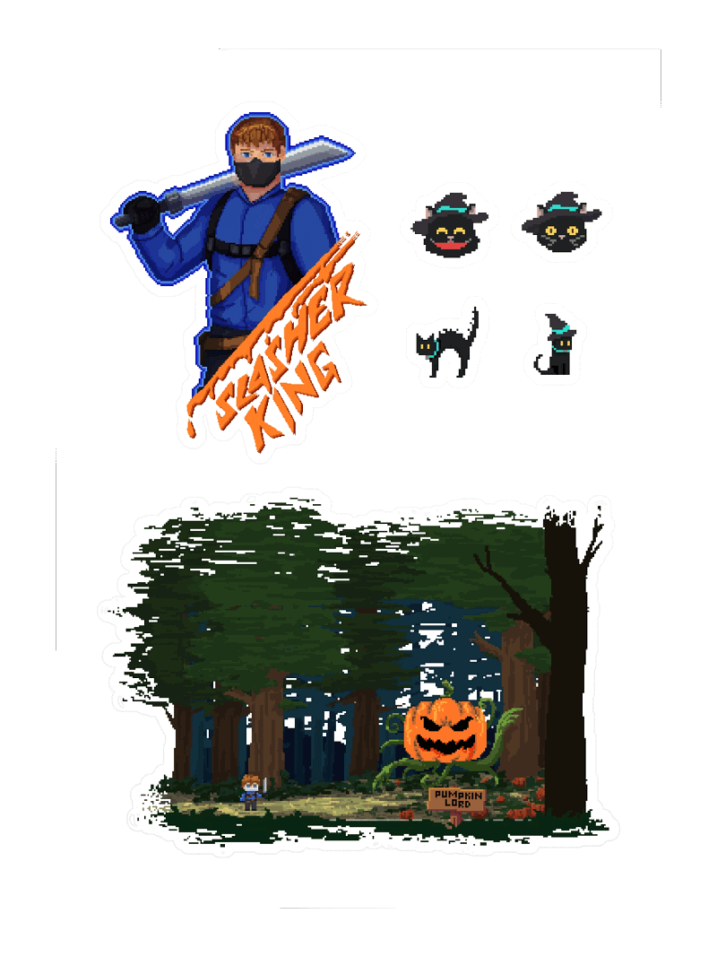 Slasher King Sticker Sheet