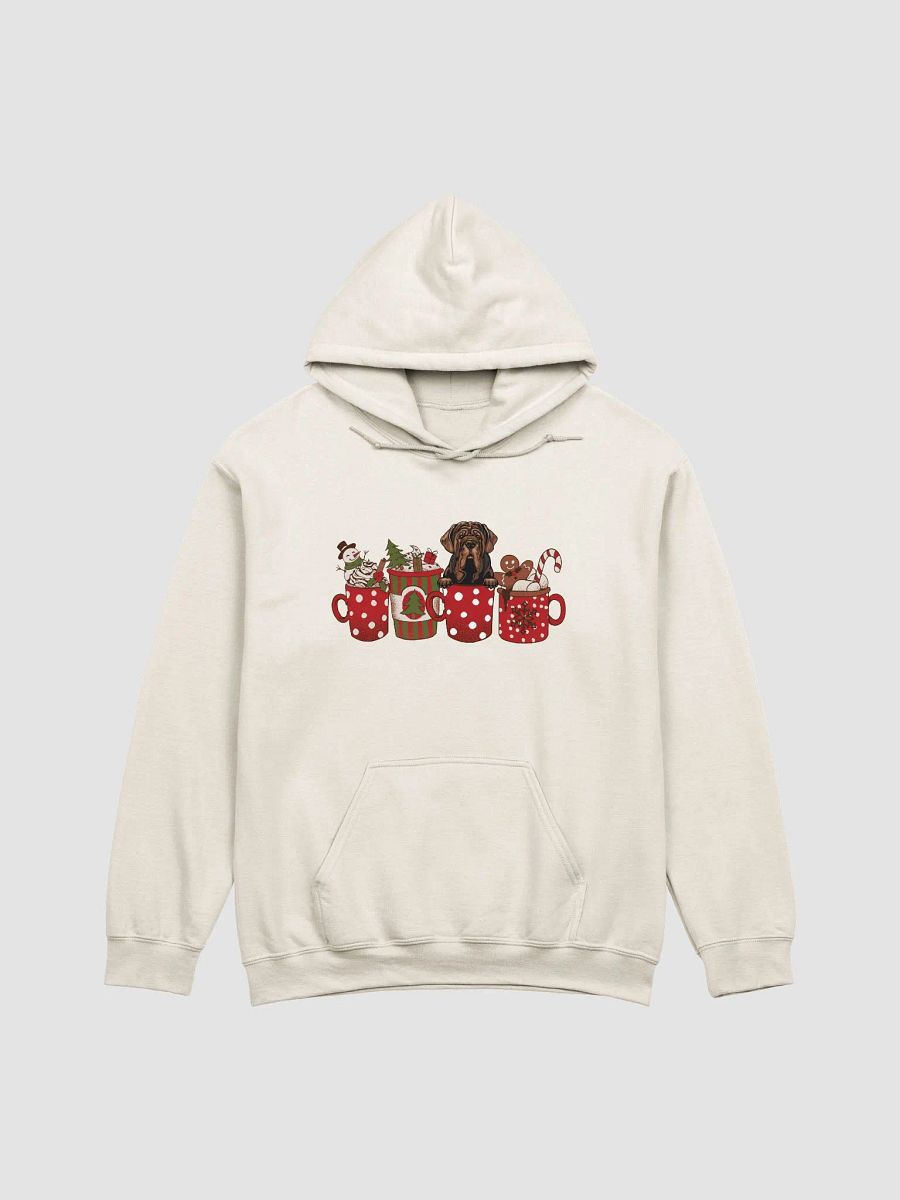 Cute Neapolitan Mastiff in a Christmas Cup Hooded Sweatshirt | Funny Christmas Pup in a Cup product image (19)