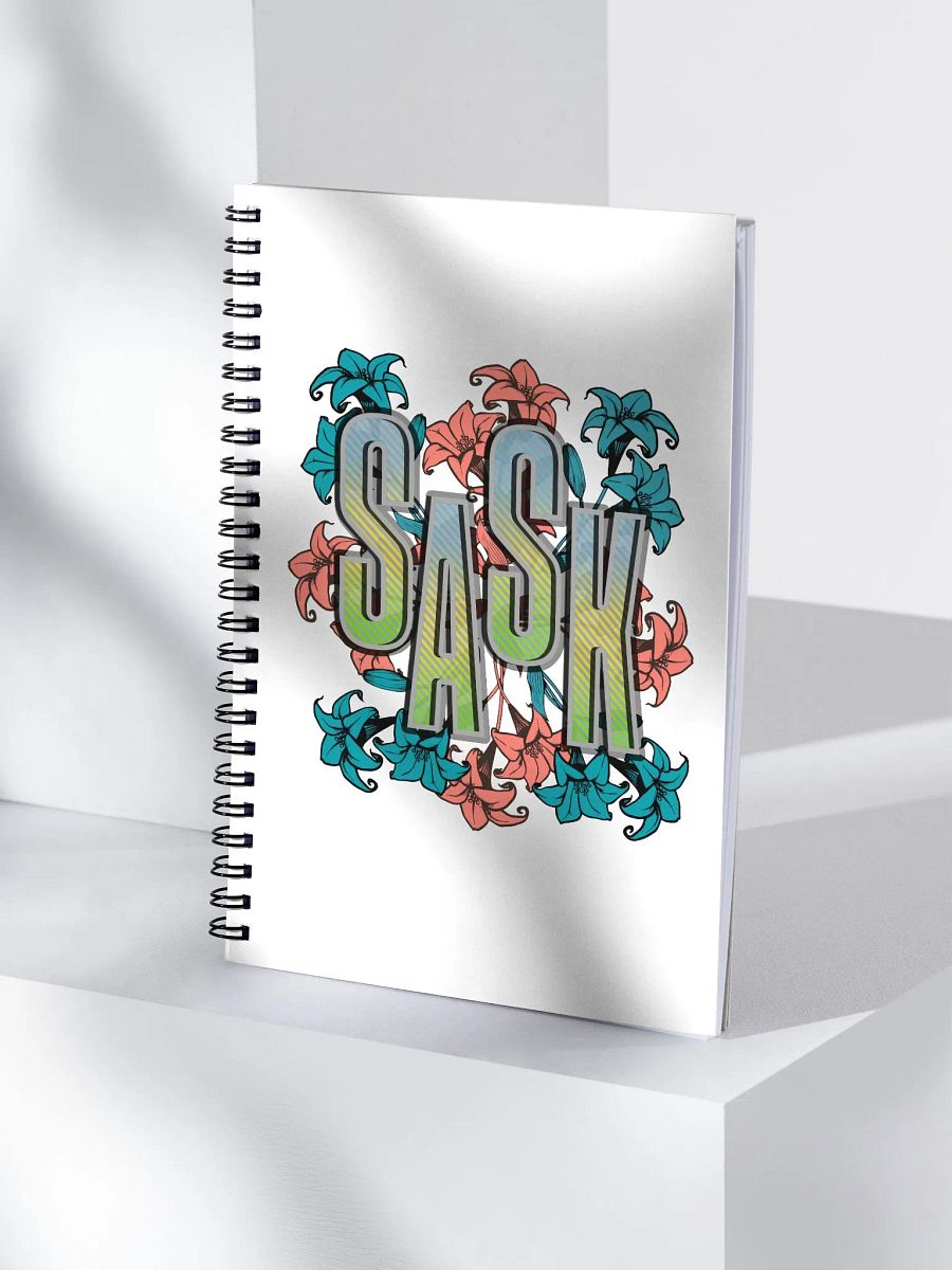 Sask Saskatoon Saskatchewan Floral Bliss Spiral Notebook product image (1)