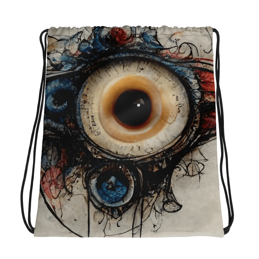 Surreal Eye All-Over Drawstring Bag product image (1)