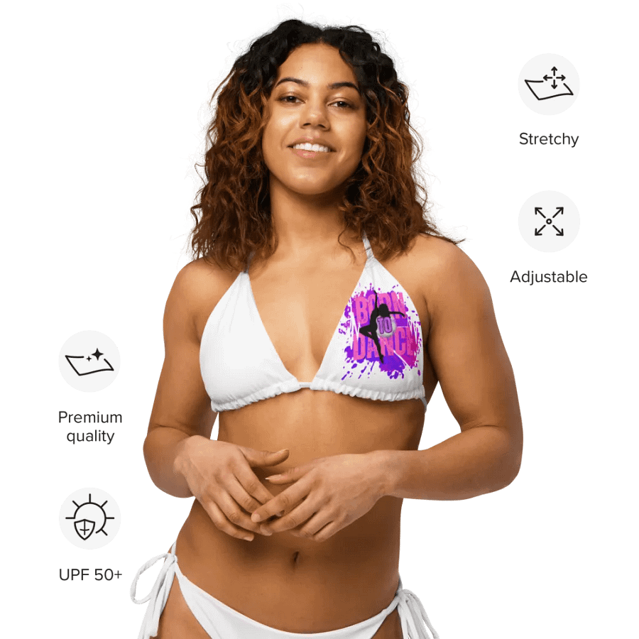 Born to Dance Her Silhouette String Bikini Top product image (11)