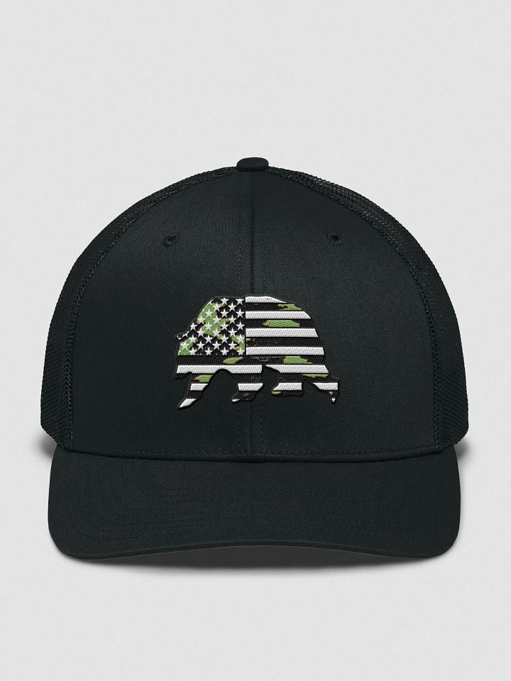 Camo Grizzy Bear Logo Trucker product image (1)