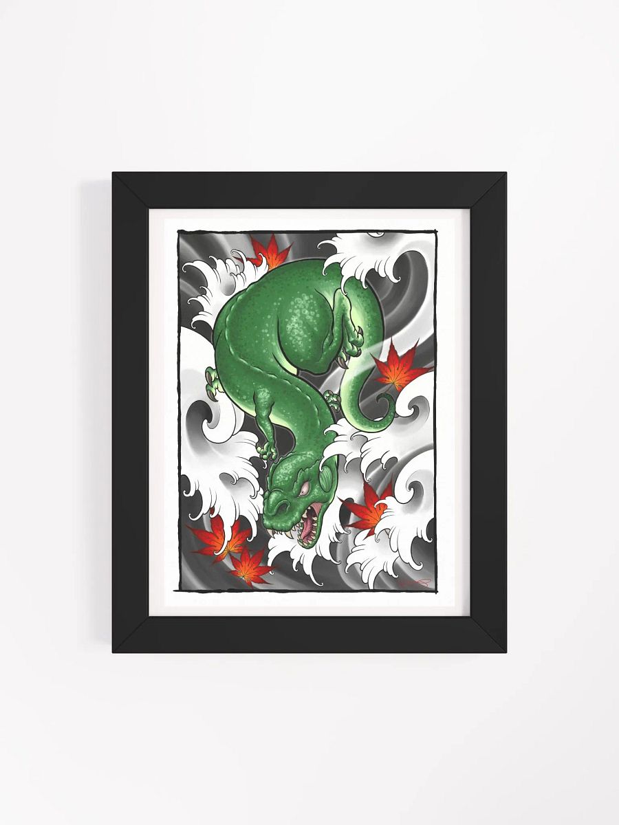 Velociraptor Waves Framed Print product image (4)
