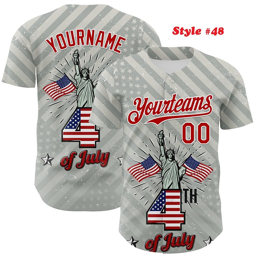 Authentic Baseball Jersey, Custom Baseball Jersey, Personalized Sport Jersey, Colorful, Flowers, Number, Logo, American product image (192)