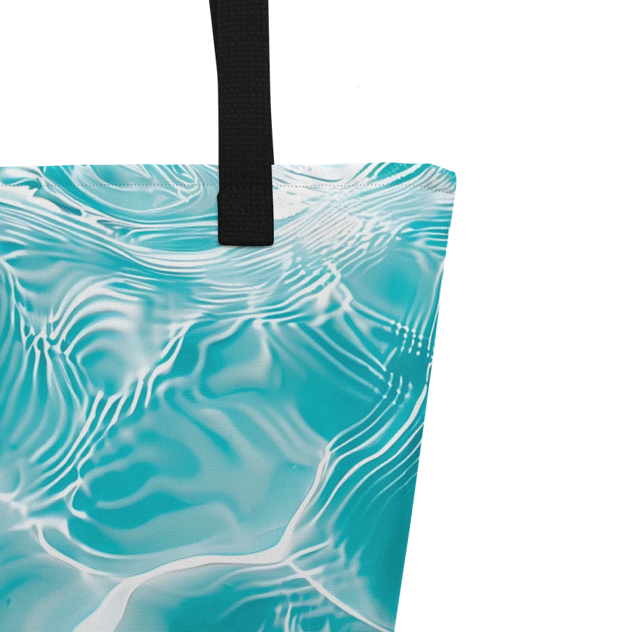 Tote Bag: Refreshing Coolness Shimmering Water Patterns Aquatic Elegance Design product image (5)