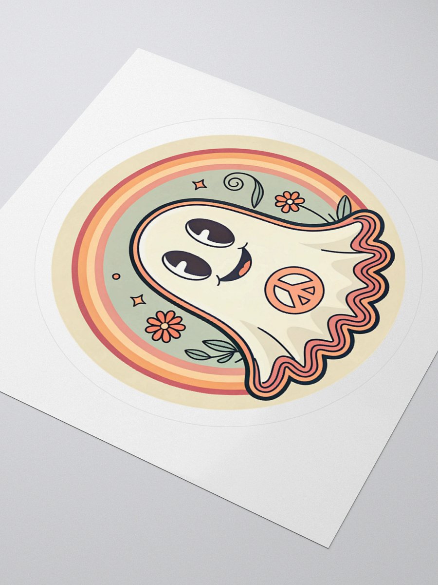 Peaceful Ghost Kiss Cut Sticker product image (9)