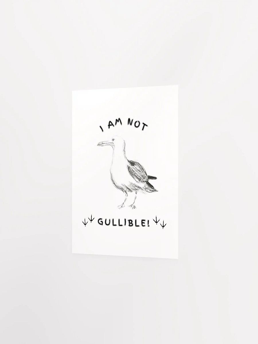I am not Gullible! Poster Print product image (18)