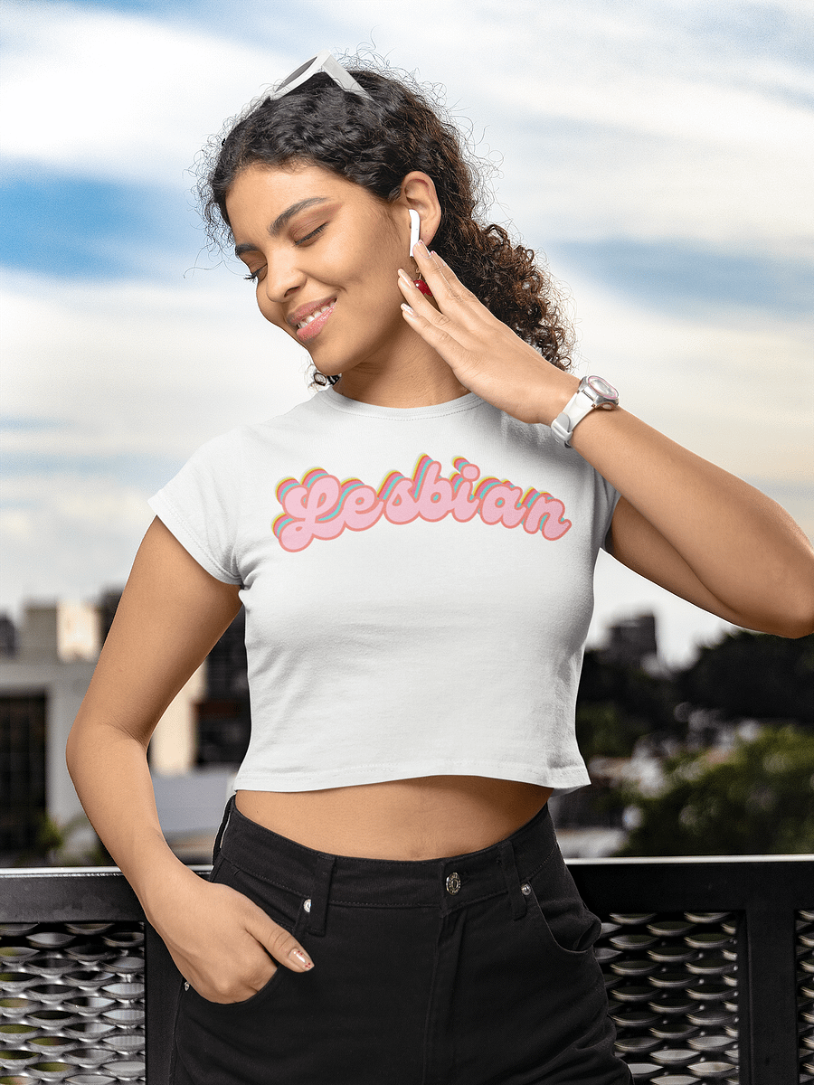 LGBTQIAP2S+ 2025, Curved Lesbian, Crop Top product image (1)