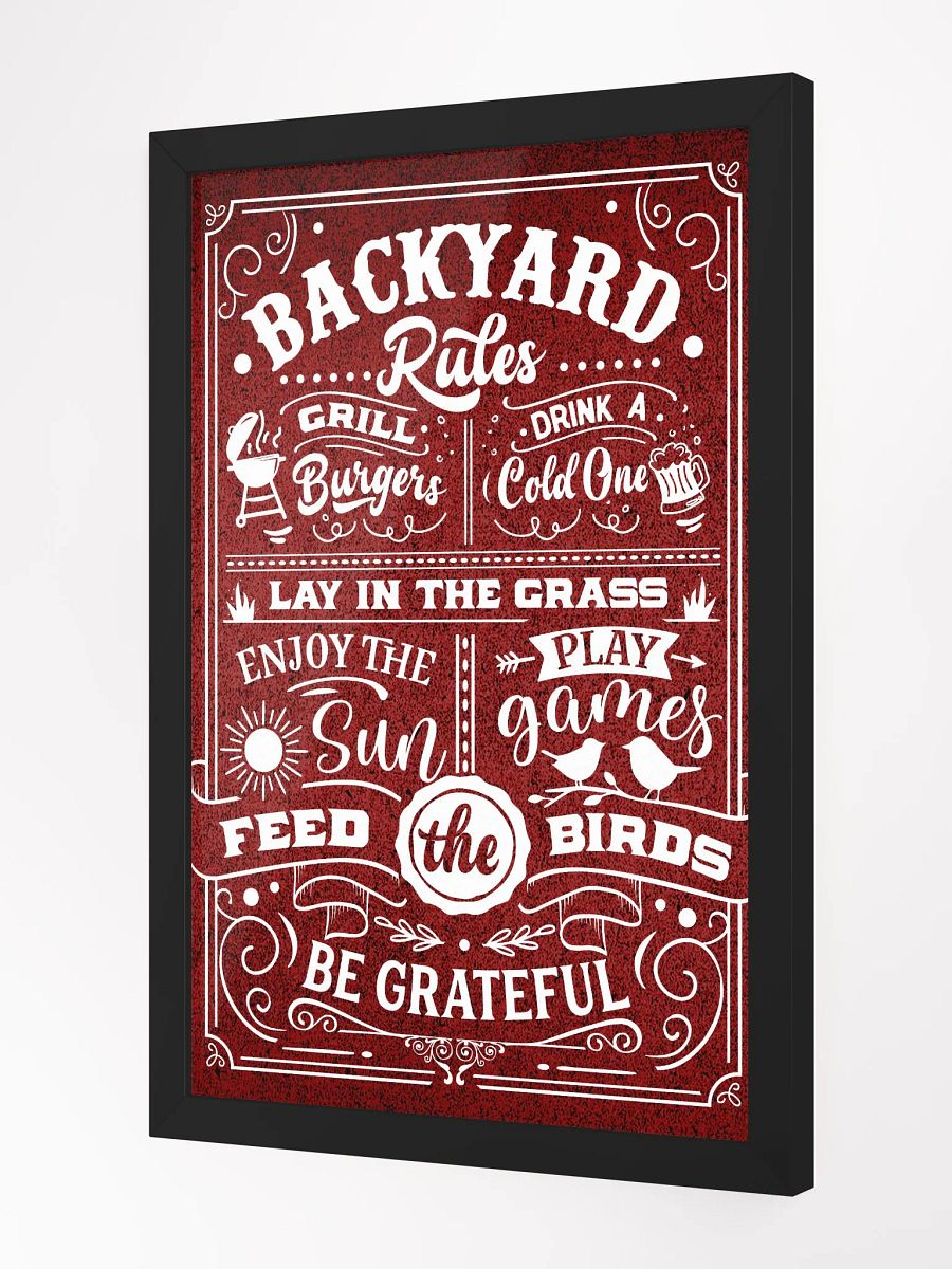 Backyard Bliss: Premium Framed Poster product image (10)