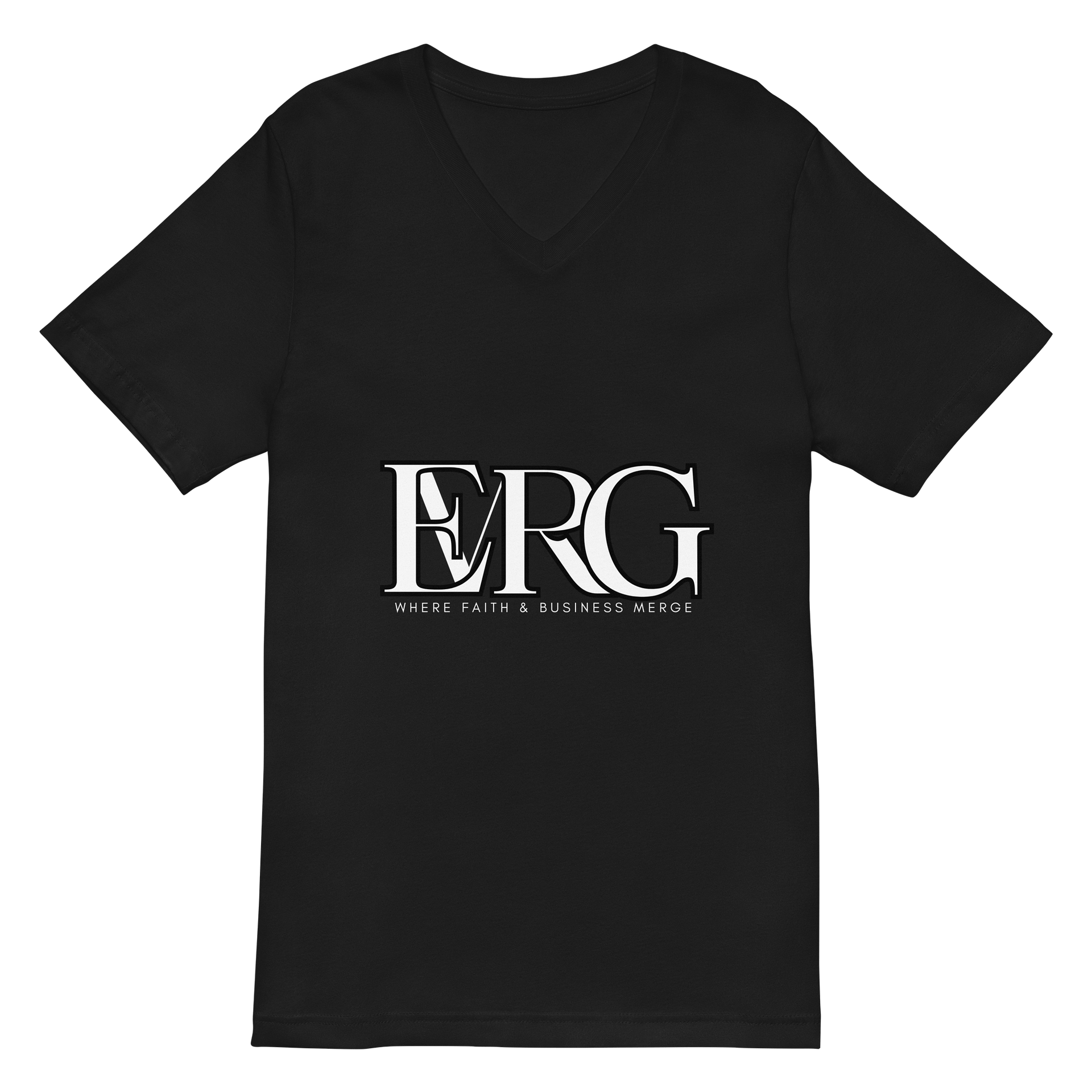 EMRG Black Unisex V-Neck Tee product image (2)