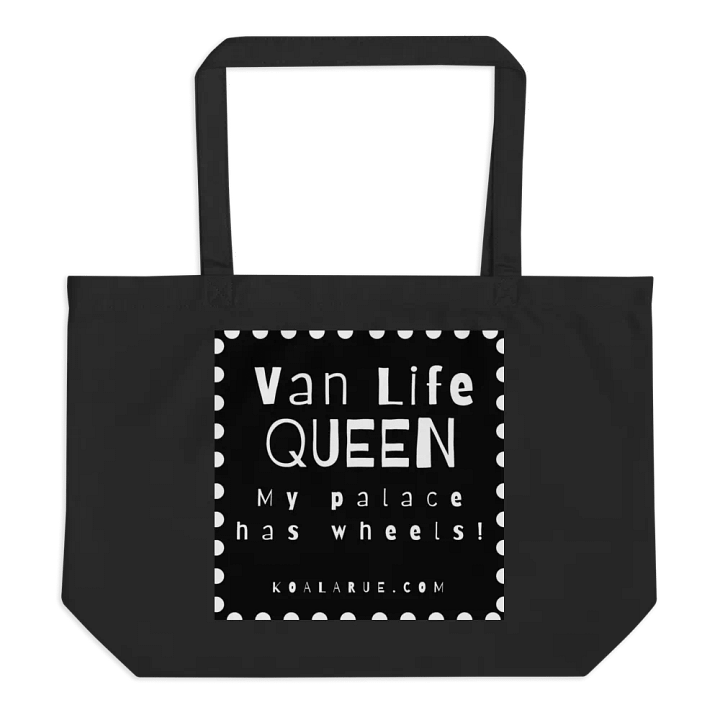 VAN LIFE QUEEN • BLACK TOTE product image (1)