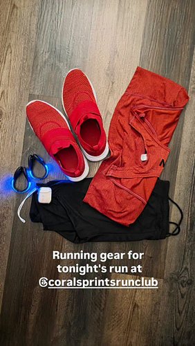 Tonight's running clothes for the @coralsprintsrunclub run 🏃🏿‍♂️