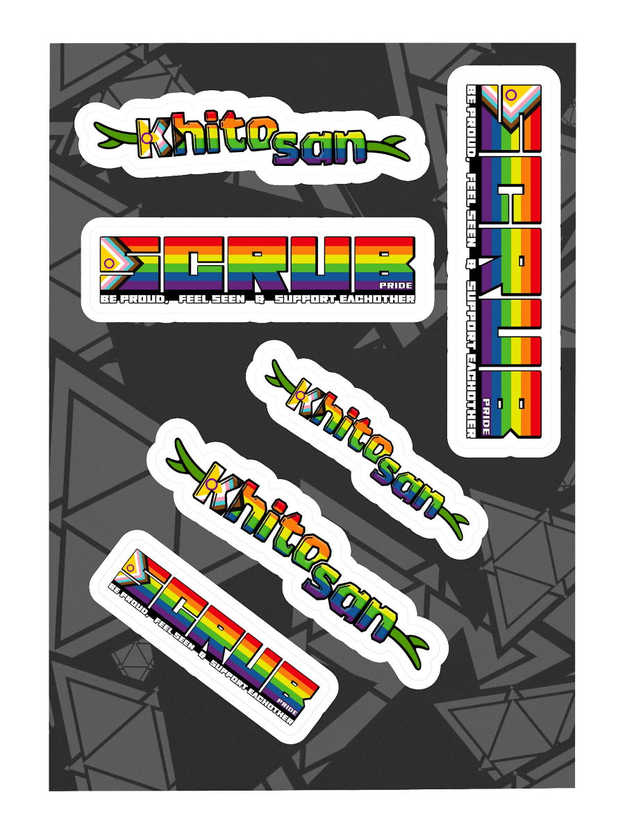 Scrub pride stickers product image (3)
